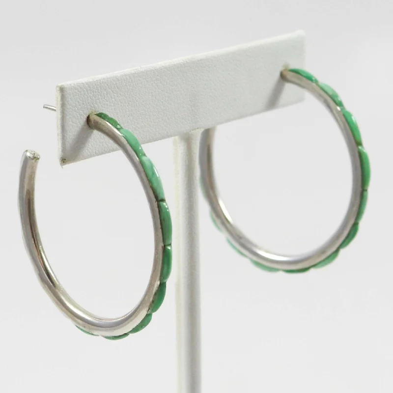 Turquoise Hoop Earrings