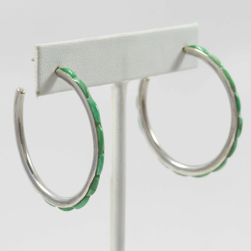 Turquoise Hoop Earrings