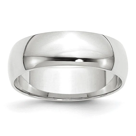 14KT White Gold Band